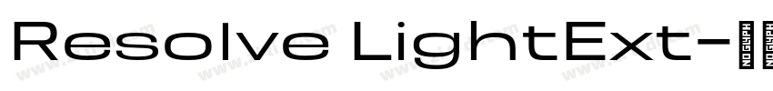 Resolve LightExt字体转换 Resolve LightExt字体转换